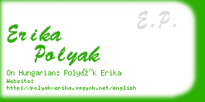 erika polyak business card